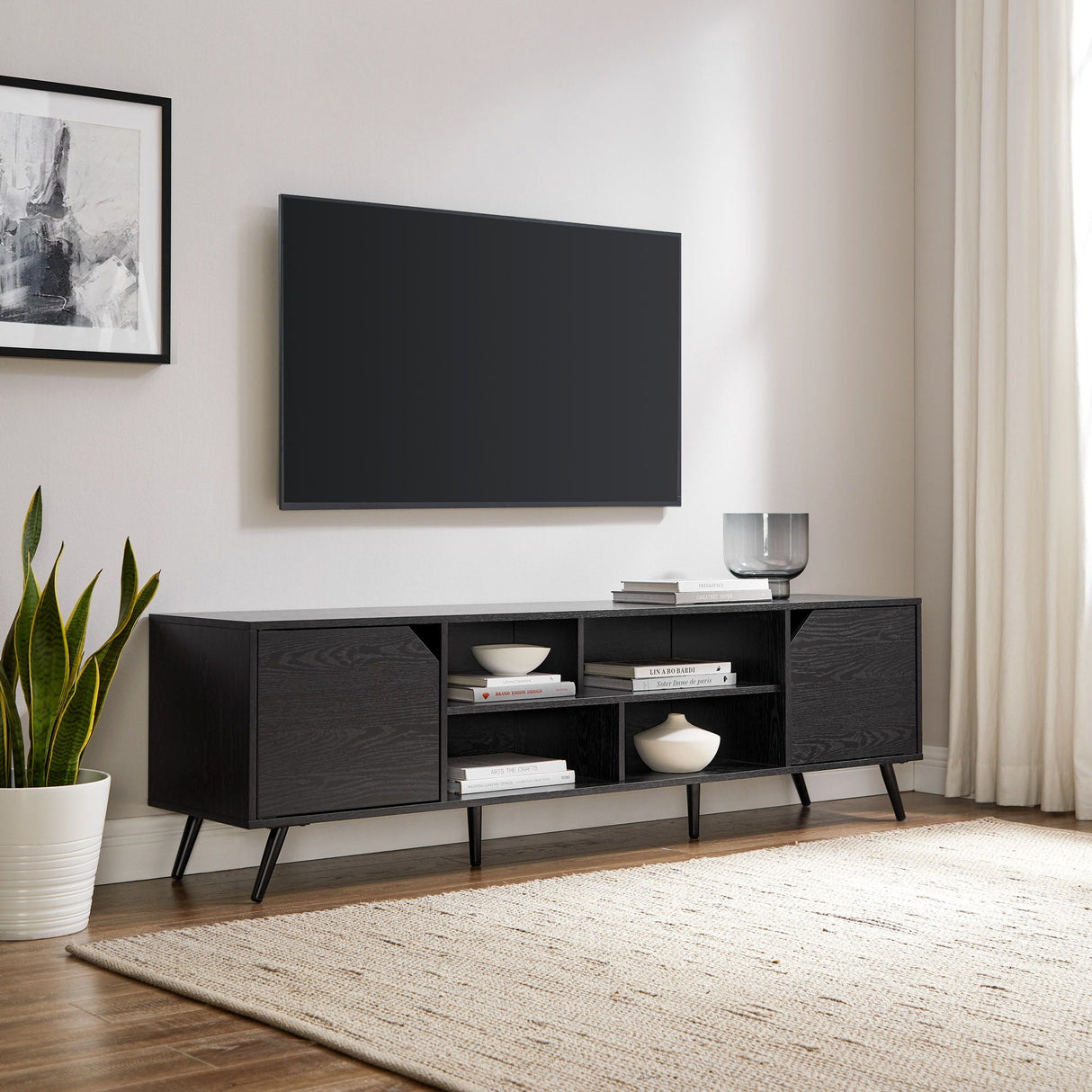 Contemporary 2 Door Minimalist TV Stand by Couch.com