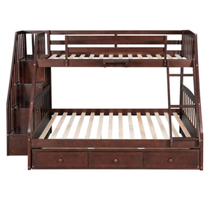 Bunk Bed With Drawers, Ladder And Storage Staircase by Couch.com