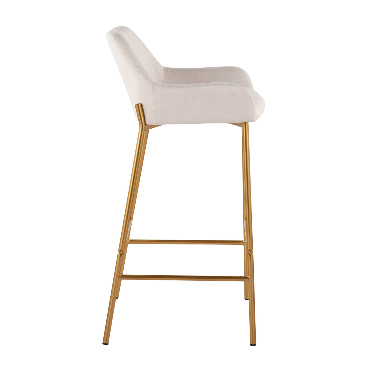 Daniella - Contemporary / Glam Fixed Height Bar Stool (Set of 2) by Couch.com