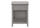 Accent End Table, 2 Tier, Storage Drawer, Transitional Style by Couch.com