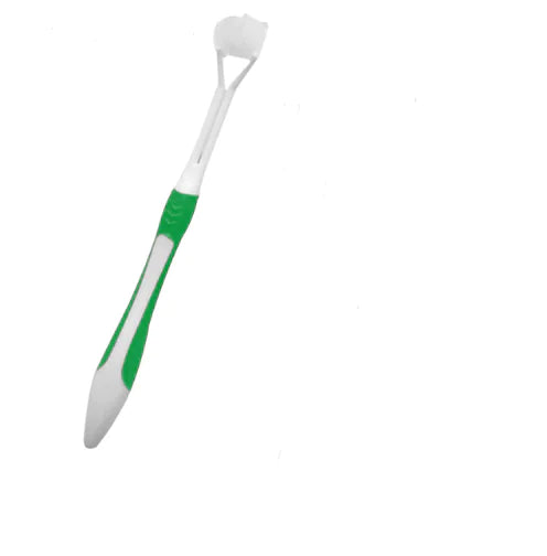 Three-headed toothbrush three-sided toothbrush