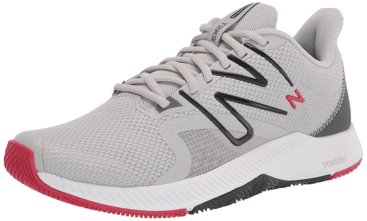 New Balance Mens DynaSoft Trnr V2 Cross Trainer Light Aluminum/Black/Team Red 8.5 X-Wide