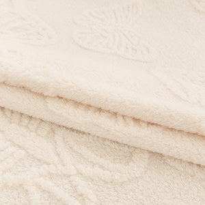 Luxury 3D Butterfly Jacquard Sofa Throw Blanket, Ultra-Soft Plush Fleece Couch Cover