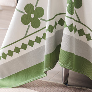 Cooling Four-Leaf Clover Hope Faith Love Luck Summer Comfy Ice Silk Furniture Throw Covers for Sofas