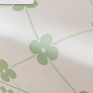 Cooling Four-Leaf Clover Hope Faith Love Luck Summer Comfy Ice Silk Furniture Throw Covers for Sofas