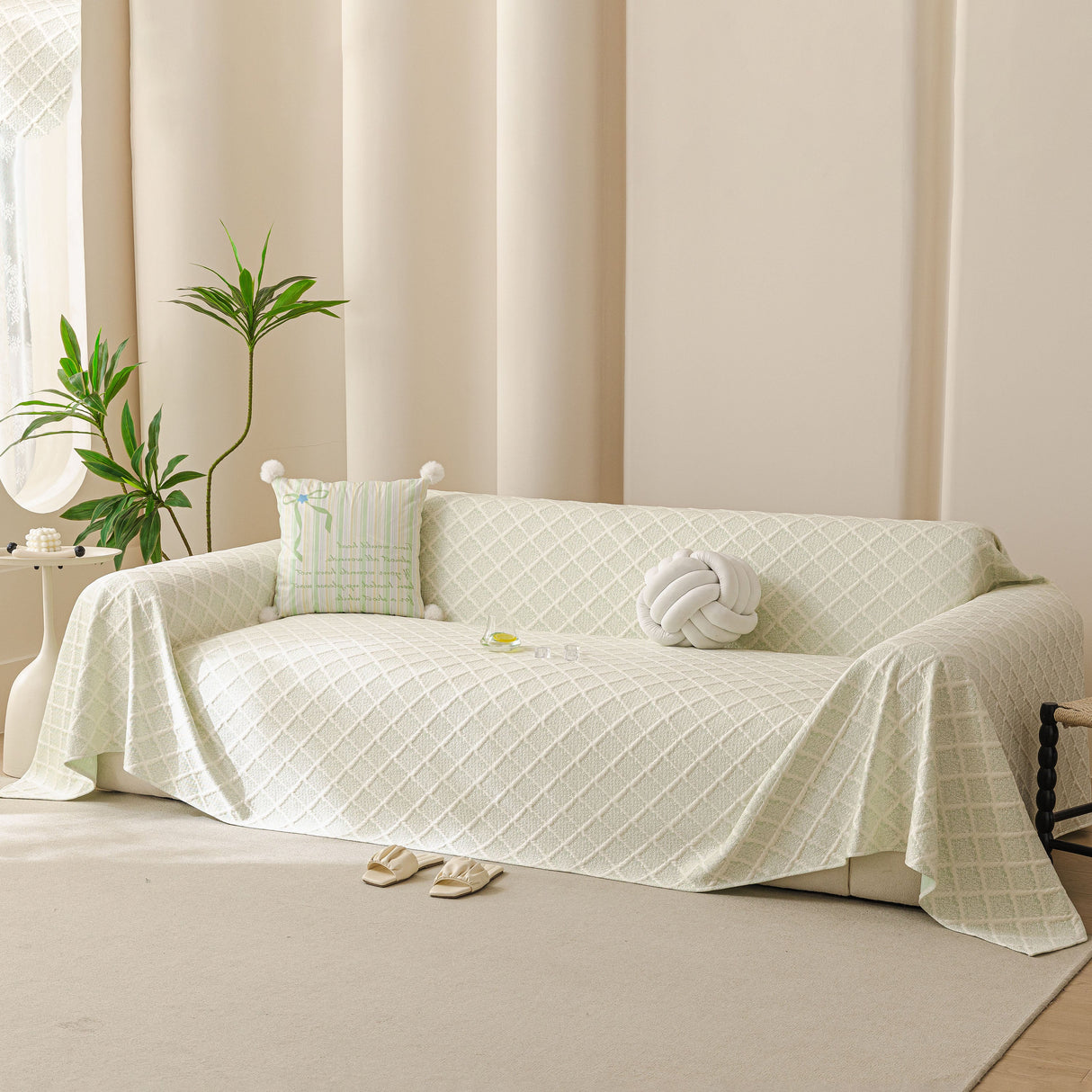 Cooling Couch Cover Throw, Washable Breathable Summer Bed Cover Sofa Protector Covers
