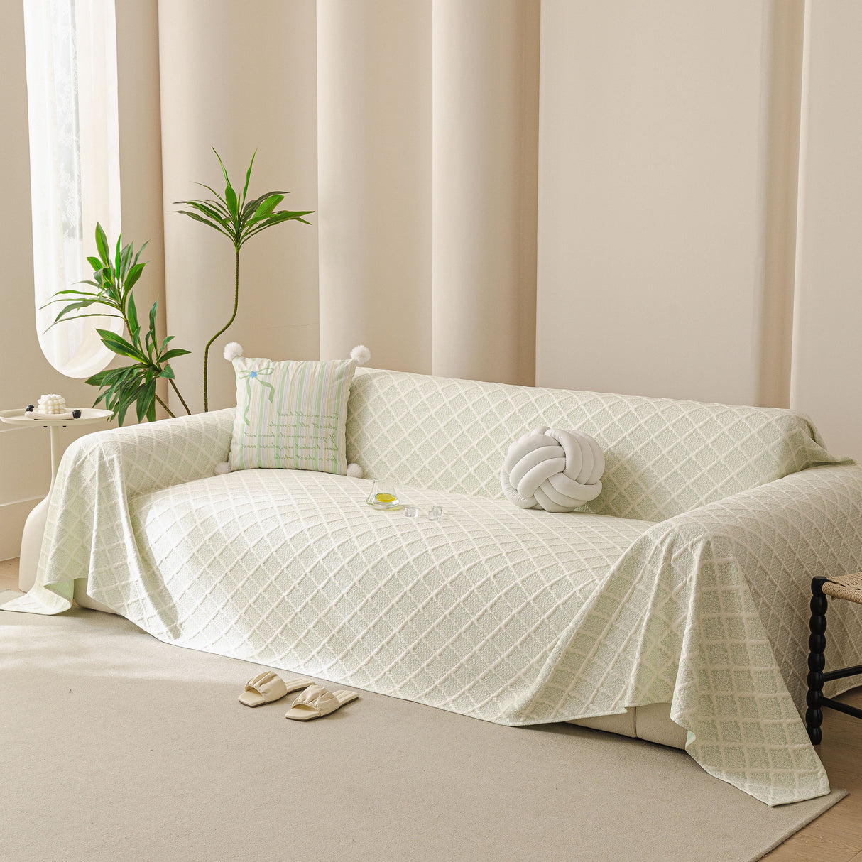Cooling Couch Cover Throw, Washable Breathable Summer Bed Cover Sofa Protector Covers
