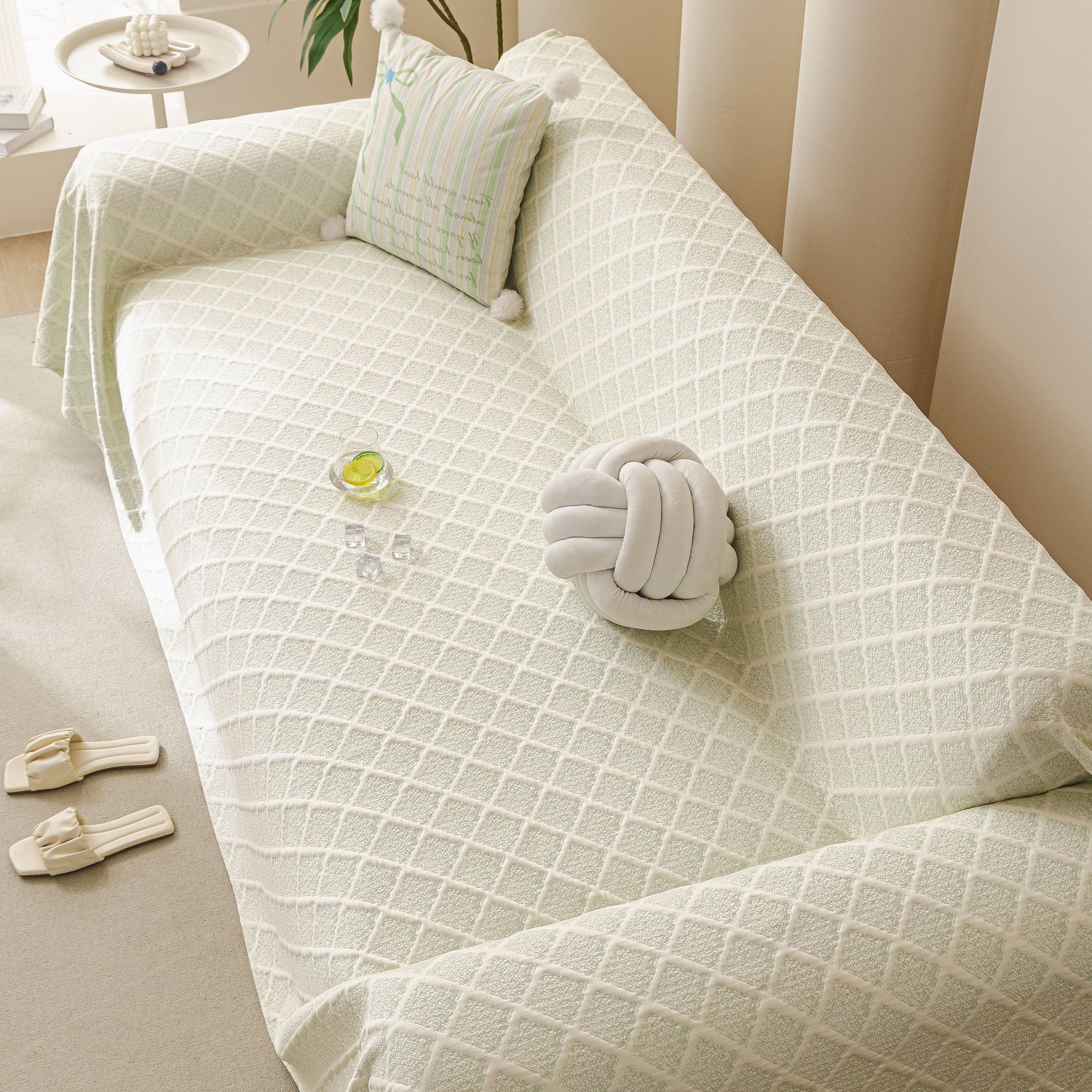 Cooling Couch Cover Throw, Washable Breathable Summer Bed Cover Sofa Protector Covers