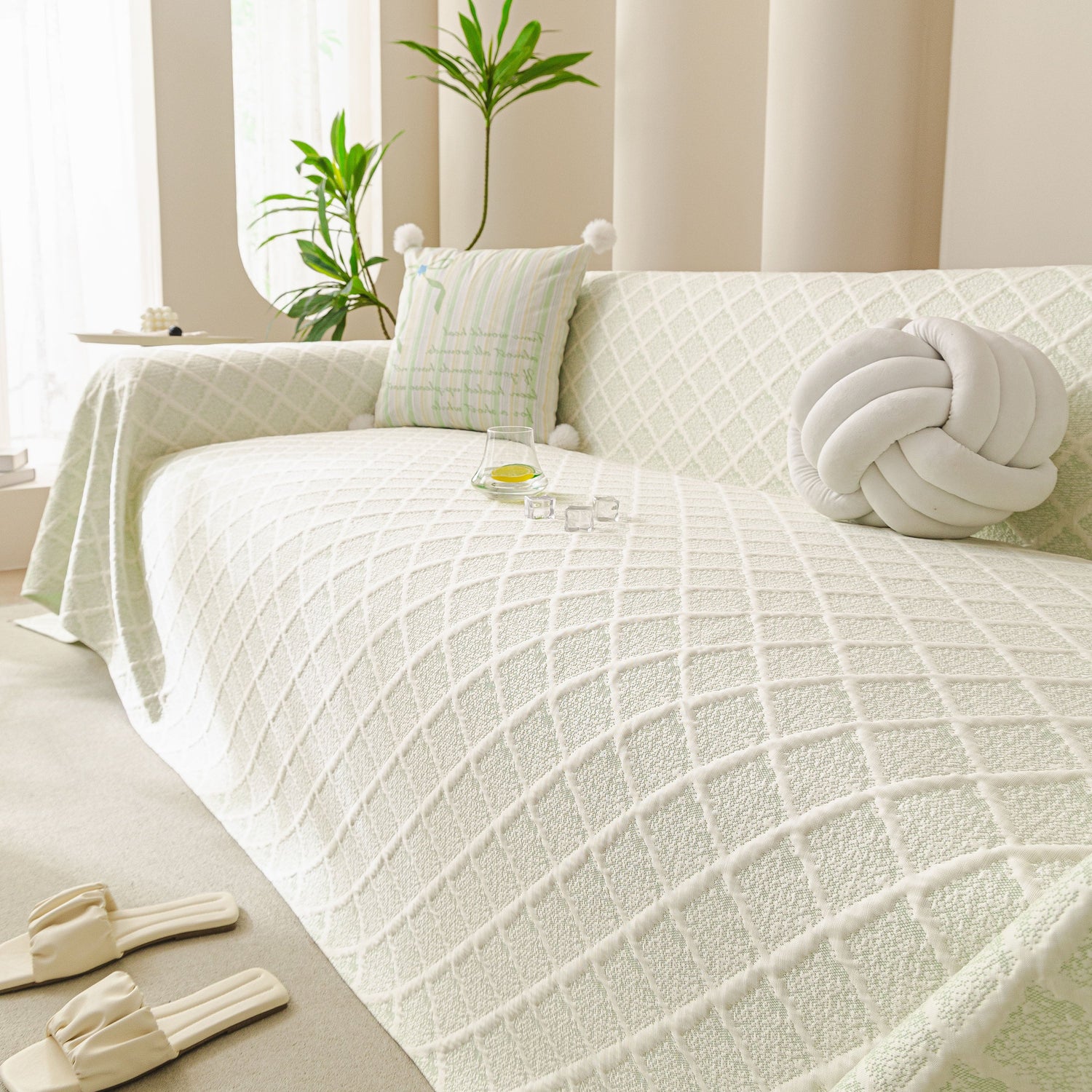 Cooling Couch Cover Throw, Washable Breathable Summer Bed Cover Sofa Protector Covers
