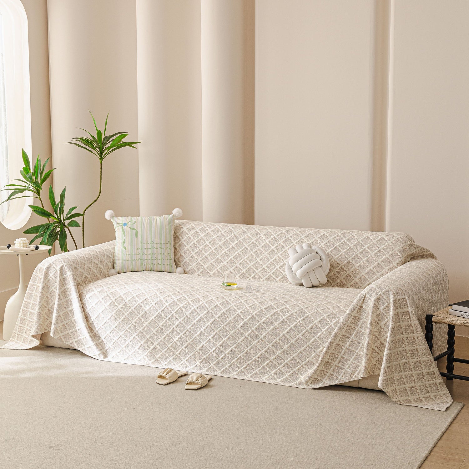Cooling Couch Cover Throw, Washable Breathable Summer Bed Cover Sofa Protector Covers