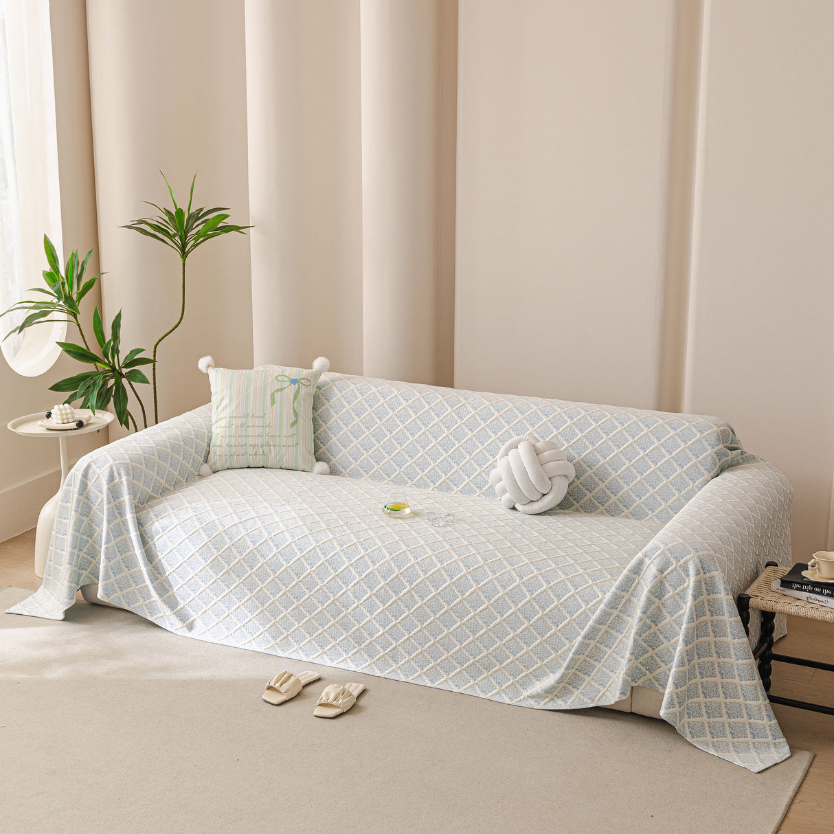 Cooling Couch Cover Throw, Washable Breathable Summer Bed Cover Sofa Protector Covers