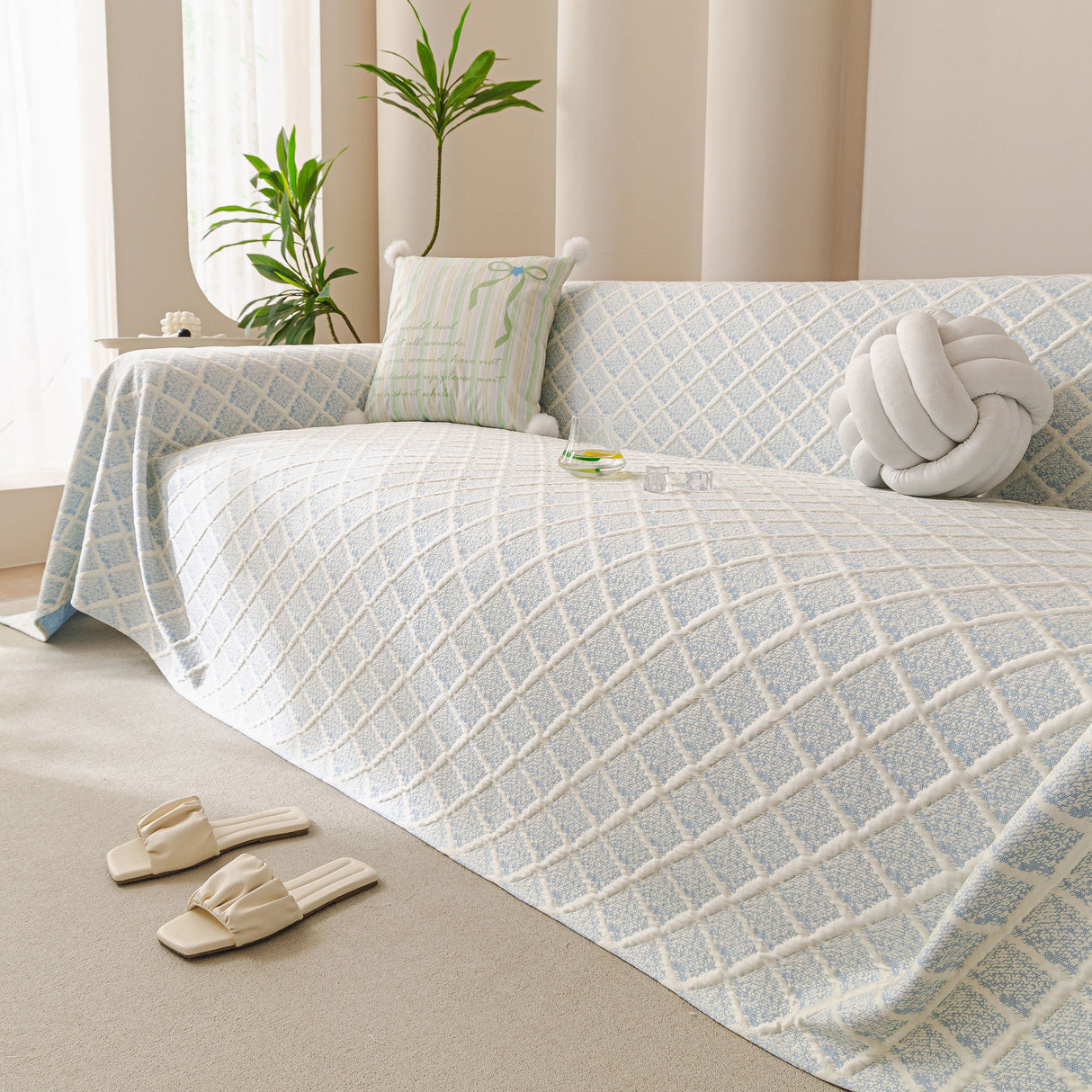 Cooling Couch Cover Throw, Washable Breathable Summer Bed Cover Sofa Protector Covers