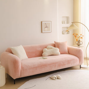 Soft Plush Warm Sofa Cover Stretchable Cozy Velvet Couch Protector for Fall & Winter