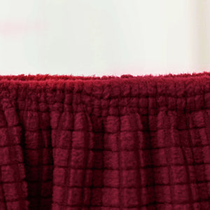 Polar Fleece Recliner Chair Cover, 4-Piece Soft Plush Slipcover with Pocket for Reclining Chairs