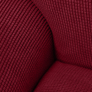 Polar Fleece Recliner Chair Cover, 4-Piece Soft Plush Slipcover with Pocket for Reclining Chairs