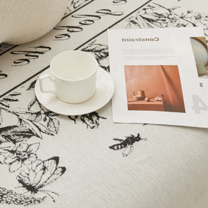 Chenille Butterfly Sofa Cover Blanket, L Shaped Couch Cover, Reversible Couch Protector