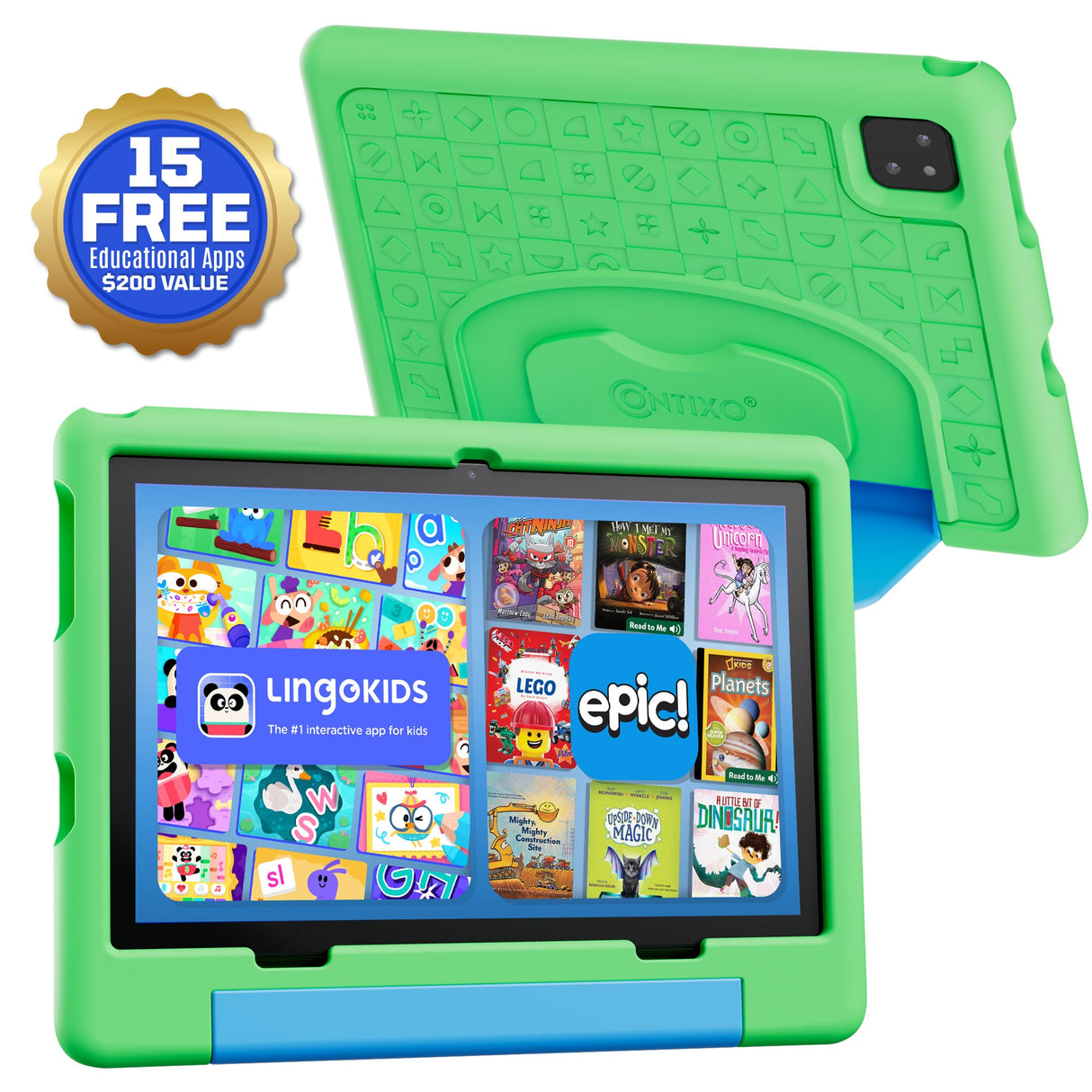 Contixo A10 | 10" Kids Tablet, 2026 Model, Epic! and Lingokids, 64GB by Contixo