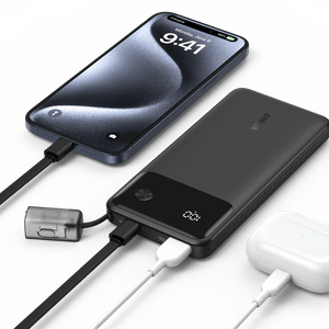 Anker Power Bank 10,000 mAH 22.5W with USB C to USB C Cable Black by Anker