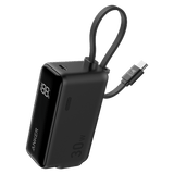 Anker Power Bank 5,000 mAh 22.5W with Built in USB C Cable and Fusion Wall Charger 30W by Anker