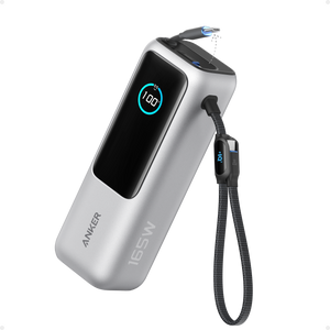 Anker Laptop Power Bank (25K, 165W, Built-In and Retractable Cables)