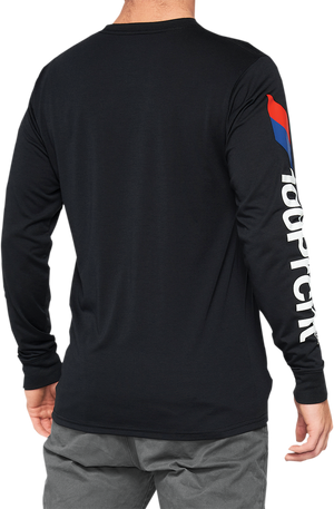 100% Aster Tech T-Shirt - Long-Sleeve - Black - Small 35029-001-10