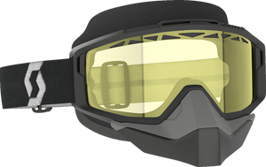 SCOTT Split OTG Snow Goggle - Black/White - Yellow 285543-1007029