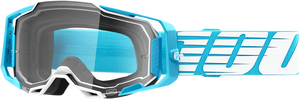 100% Armega Goggles - Oversized Sky - Clear 50004-00010