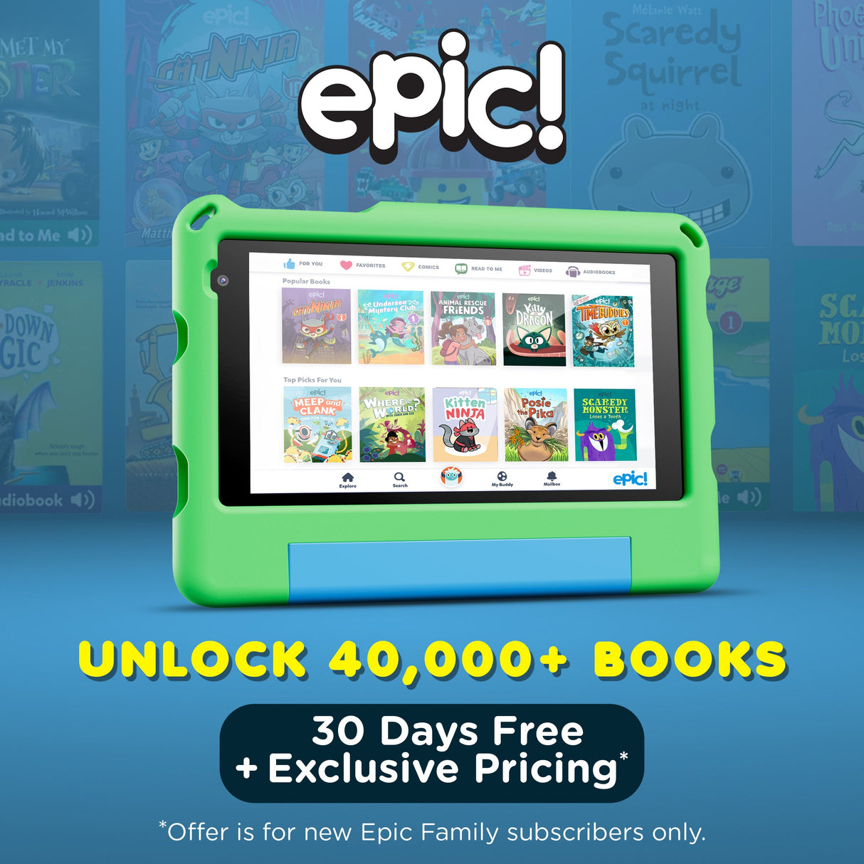 Contixo A7 | 7" Kids Tablet, 2026 Model, Epic! and Lingokids, 32GB by Contixo