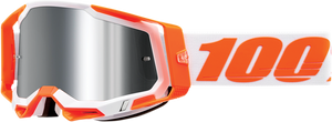 100% Racecraft 2 Goggles - Orange - Silver Flash Mirror 50010-00013