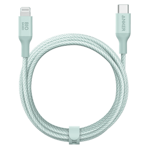Anker Bio-Braided USB C to Apple Lightning Cable 10ft Green by Anker