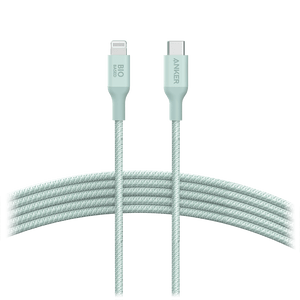 Anker Bio-Braided USB C to Apple Lightning Cable 10ft Green by Anker