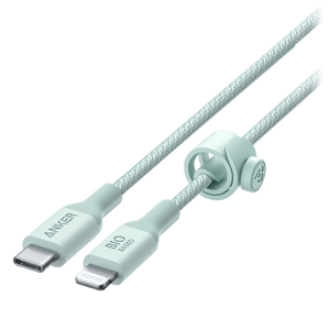 Anker Bio-Braided USB C to Apple Lightning Cable 10ft Green by Anker