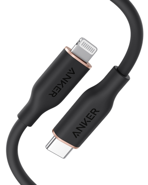 Anker <b>641</b> USB-C to Lightning Cable (Flow, 3 ft Silicone)