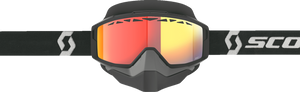 SCOTT Split OTG Snow Goggle - Light Sensitive - Black/White - Red Chrome 285542-1007341