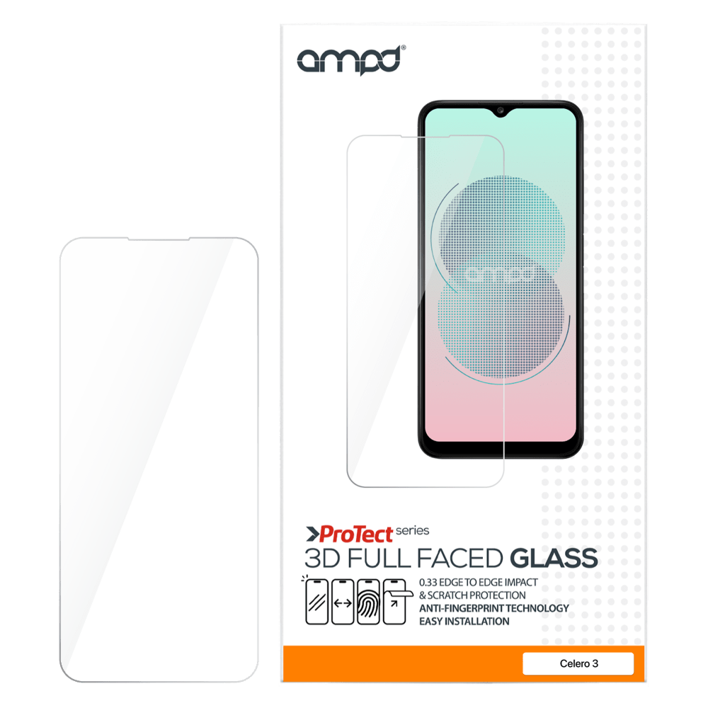 AMPD 0.33 Impact Tempered Glass Screen Protector for Celero5G SC by AMPD