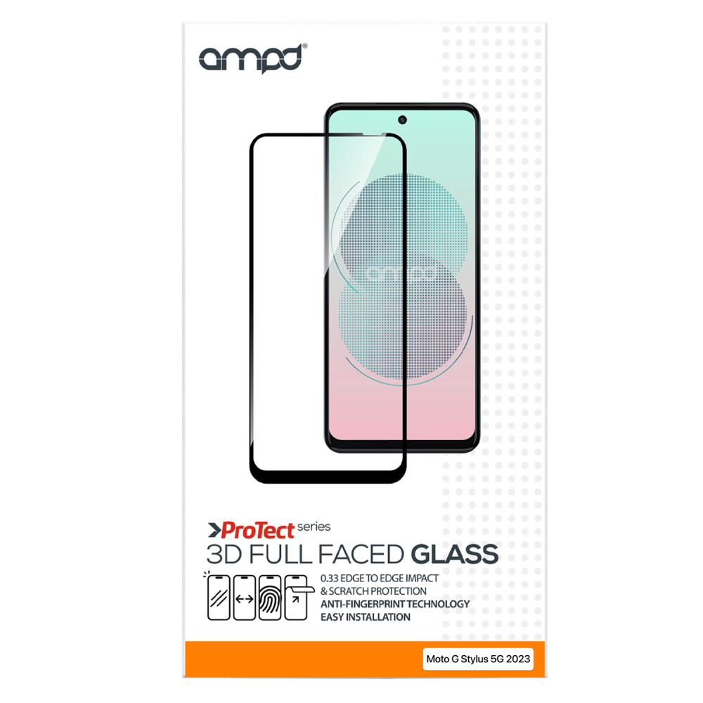 AMPD 3D Full Faced Tempered Glass for Motorola Moto G 5G (2024) by AMPD