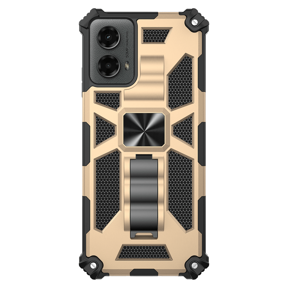 AMPD Dual Layer Kickstand Spiderweb Case for Motorola Moto G 5G (2024) by AMPD