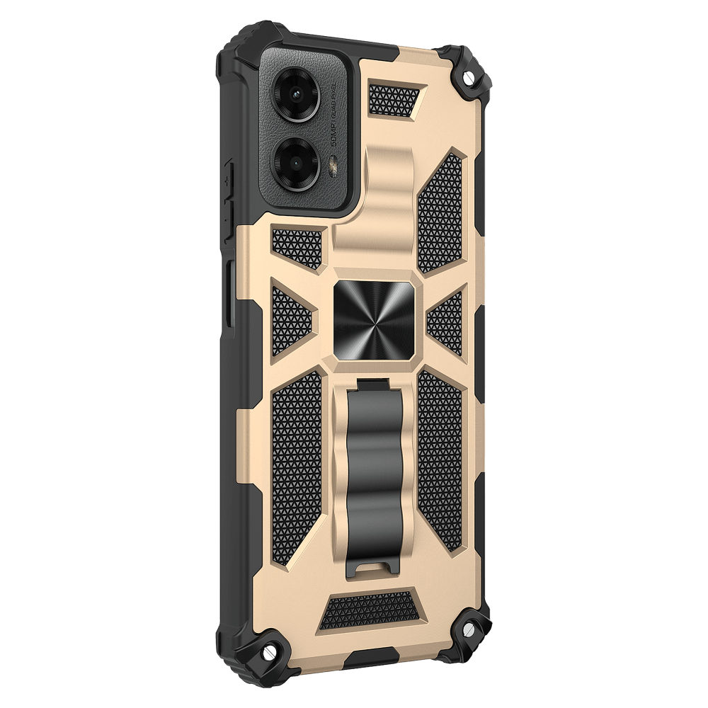 AMPD Dual Layer Kickstand Spiderweb Case for Motorola Moto G 5G (2024) by AMPD