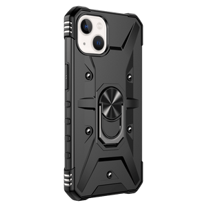 AMPD Dual Layer Robot Combo Drop Protection Case with Ring for Apple iPhone 13 by AMPD