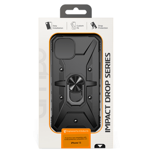 AMPD Dual Layer Robot Combo Drop Protection Case with Ring for Apple iPhone 13 by AMPD