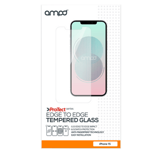 AMPD 0.33 Impact Tempered Glass Screen Protector for Apple iPhone 15 Pro Max Clear by AMPD