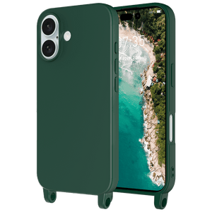 AMPD Real Feel TPU Crossbody Strap Case for Apple iPhone 16 by AMPD