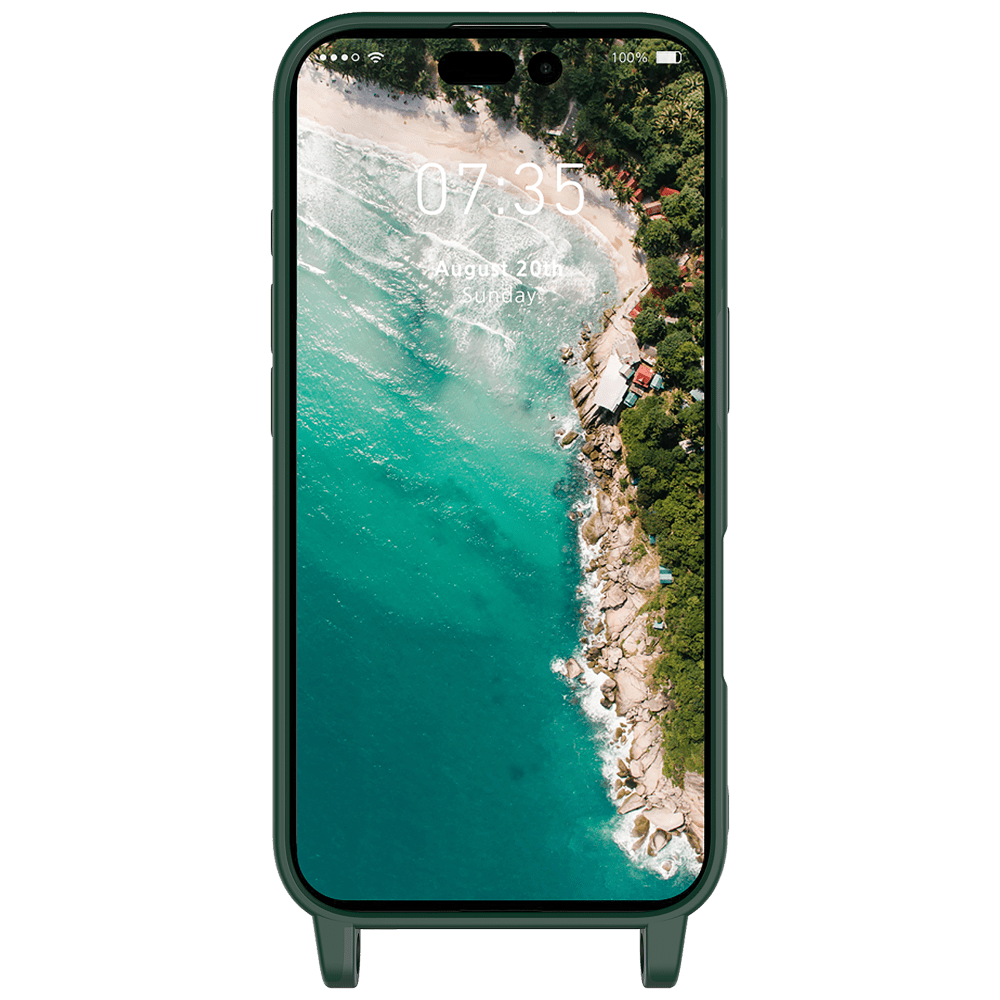 AMPD Real Feel TPU Crossbody Strap Case for Apple iPhone 16 by AMPD