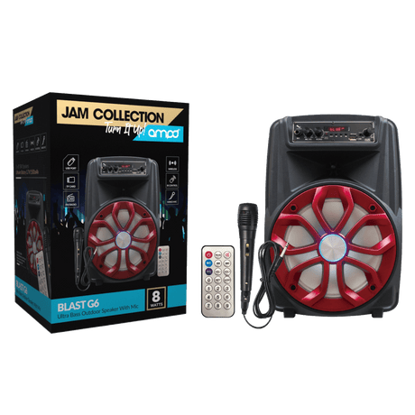 AMPD Blast G6 8Watt Bluetooth Speaker with Microphone and Remote by AMPD