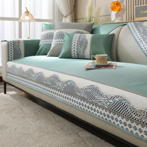 Ice Silk Sofa Cover Non-Slip Slipcover Sofa Cushion Covers Couch Protector for Pets