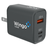 WingoCase 30W GAN Wall Charger and USB C to Lightning Cable by WingoCase