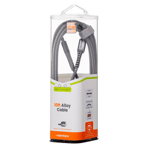 Ventev ChargeSync Alloy USB C to USB C Cable 10ft by Ventev