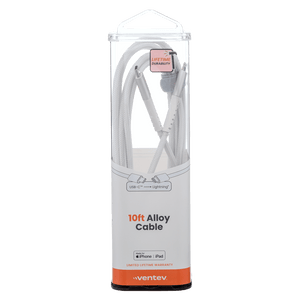 Ventev chargesync alloy USB C to Apple Lightning Cable 10ft by Ventev