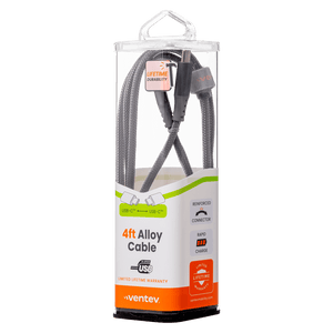 Ventev Chargesync Alloy USB C to USB C Cable 4ft by Ventev