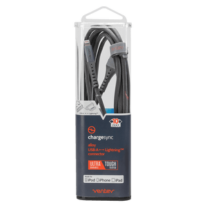 Ventev chargesync alloy USB A to Apple Lightning Cable 10ft by Ventev